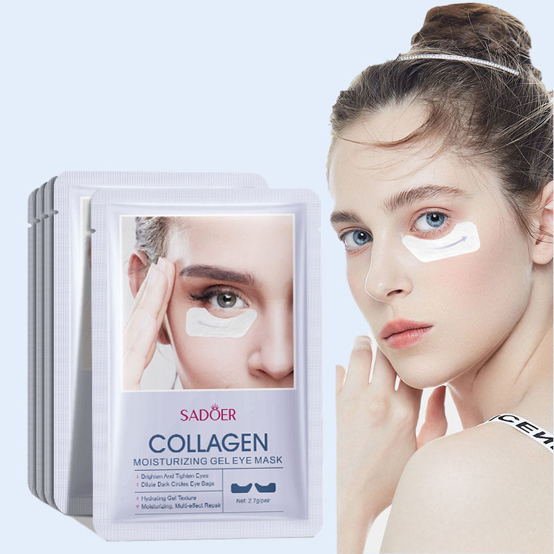 Oligopeptide Wrinkle - 5ペア-ナチュラルコラーゲンジェルアイマスク,保湿,しわ防止,シミの除去,美容ケア,アンチエイジング