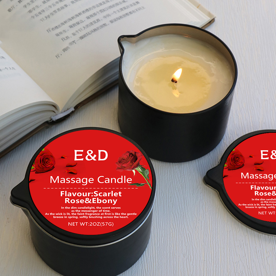 Luxury Skin Care - ストレス解消と保湿のためのマッサージオイル、アロマテラピーのための香りのキャンドル、SM製品、スパの必需品、高級キャンドル