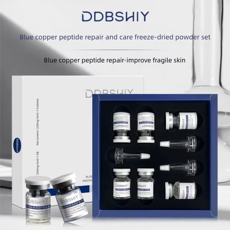 Oligopeptide Wrinkle - ブルーカッパーペプチドGHK-Cuフリーズドライパウダーアンプルスキンブースター ニキビ跡修復 しわ対策 敏感肌ケア