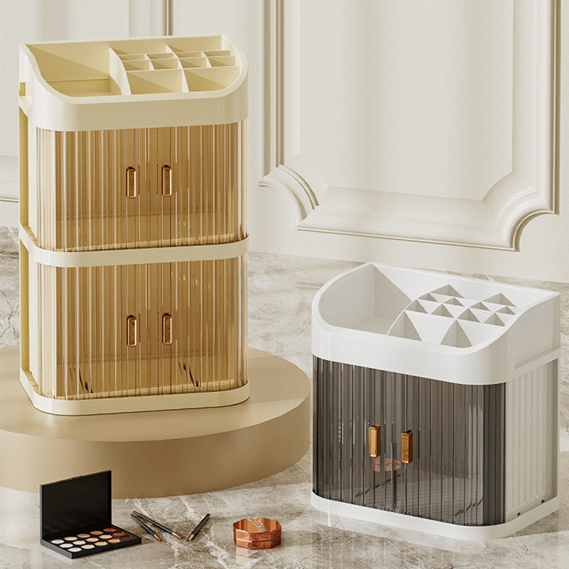化粧品収納ボックス、デスクトップメイクアップオーガナイザー、 - Luxury Skincare Dupes のレビューと価格